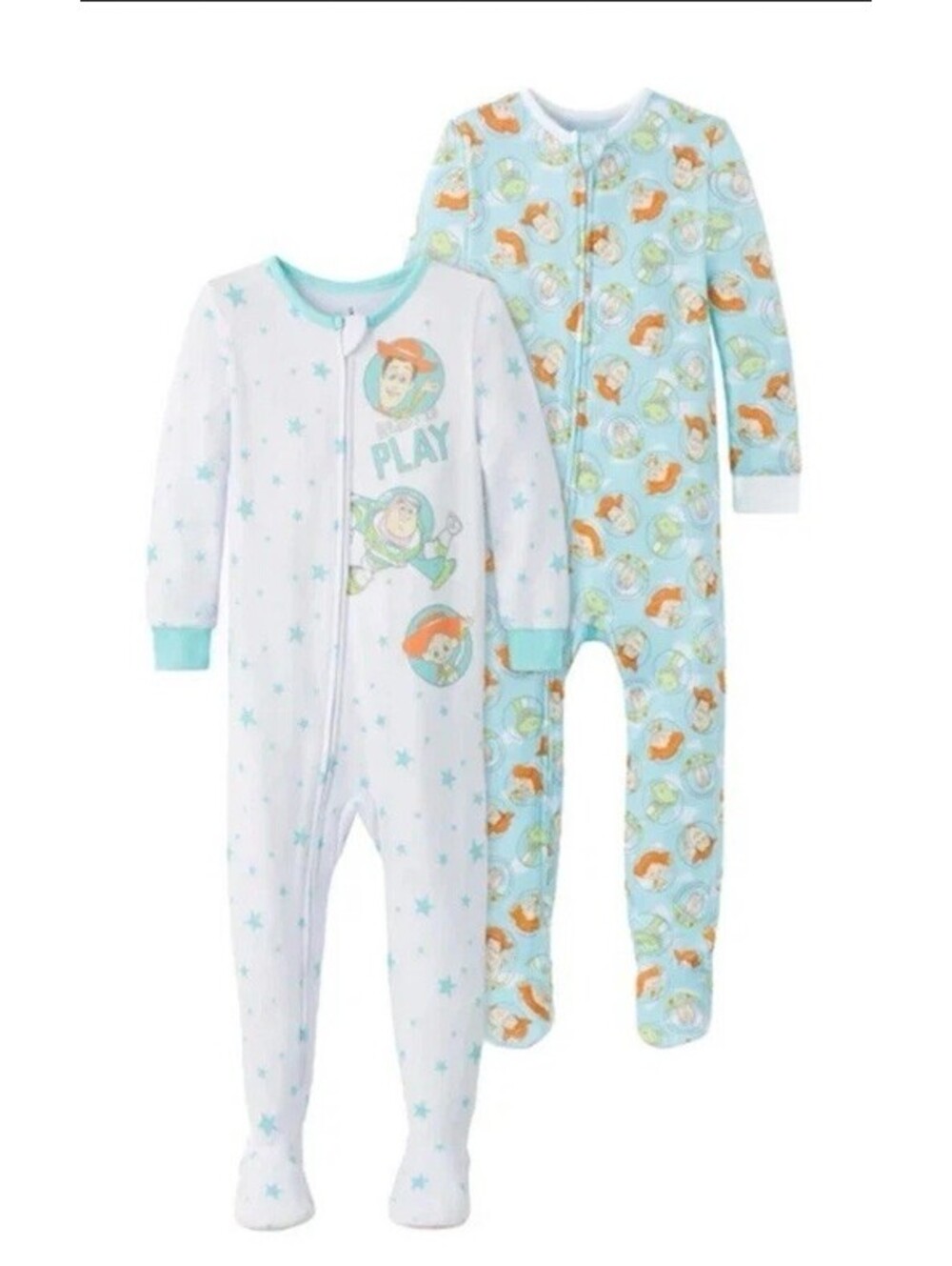 Disney Baby Toy Story Soft Pajama Sleeper Boy Girl 2 Pack Size 24Month NWT